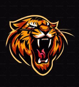 Brüllender Tiger